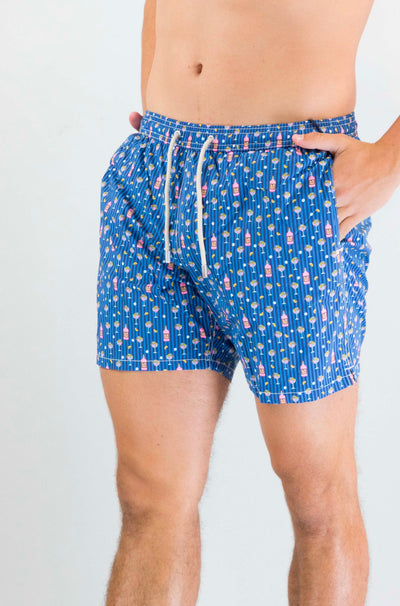 Costume Mc2 Saint Barth Gin Lover Stripes da Uomo lighting micro stretch