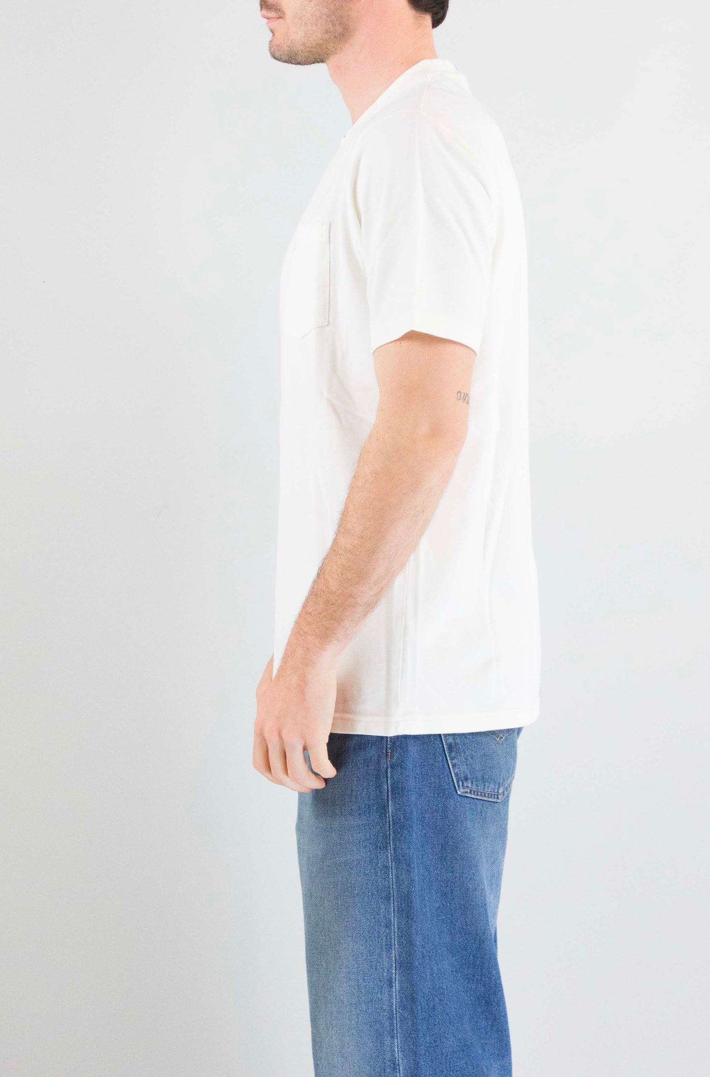 T-Shirt Mc2 Saint Barth 10l Cream da Uomo bakewell