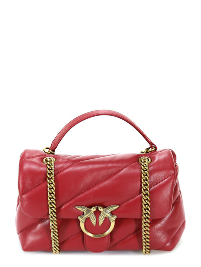 Borsa Pinko Ocra Rosso da Donna love puff classic cl sheep nappa