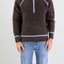 Maglia Drole De Monsieur Dark Brown da Uomo po182 wo035 camionneur laine