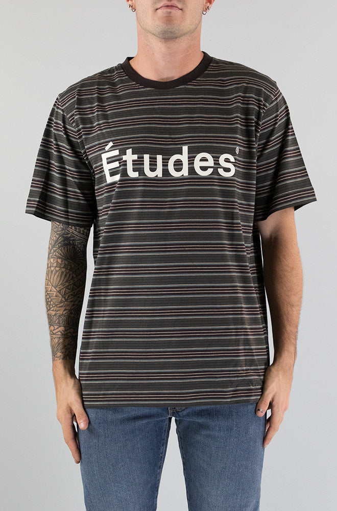 T-Shirt Etudes Striped da Uomo 101A21S1