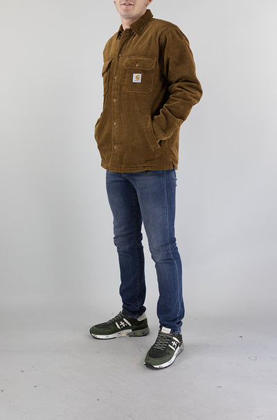 Camicia Carhartt Wip Deep H Brown da Uomo I028827