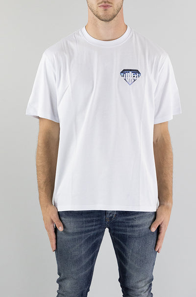 T-Shirt Iuter White da Uomo METAL LOGO