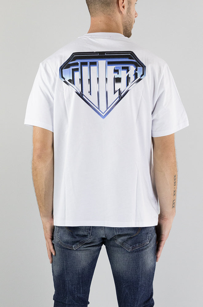 T-Shirt Iuter White da Uomo METAL LOGO