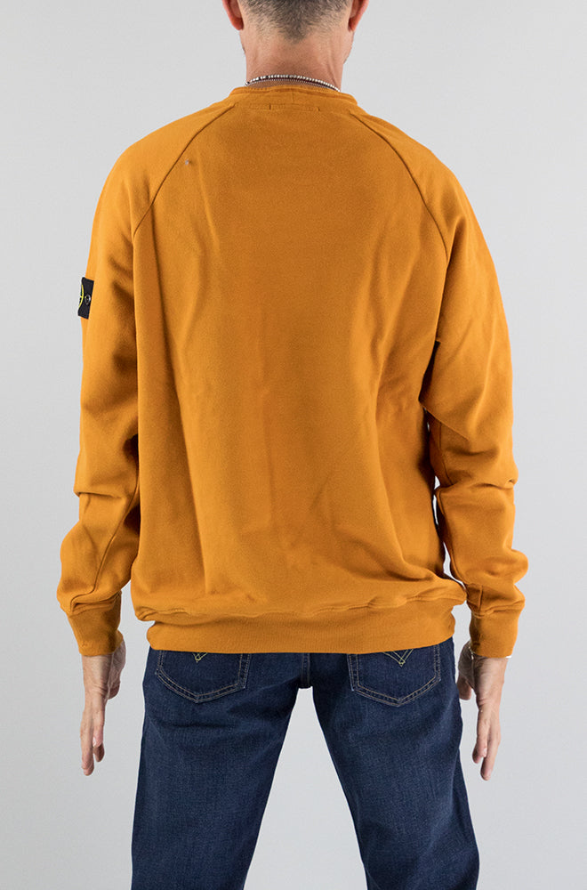 Felpa arancione hot sale stone island