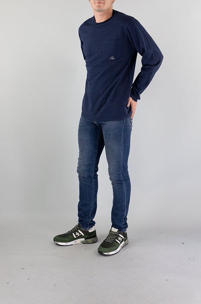 T-Shirt Roy Roger’S Blue Navy da Uomo RRU689