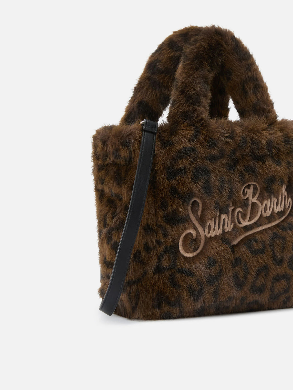 Borsa Mc2 Saint Barth Dark Leopard da Donna vanity mini soft fur