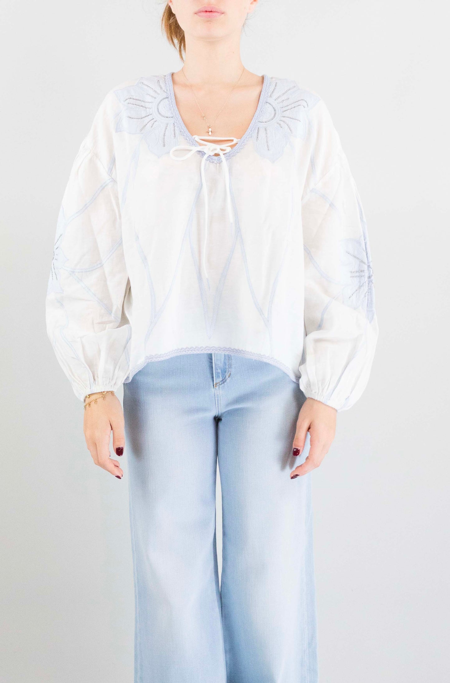 Top Scarlett Poppies Simply White da Donna vedanash