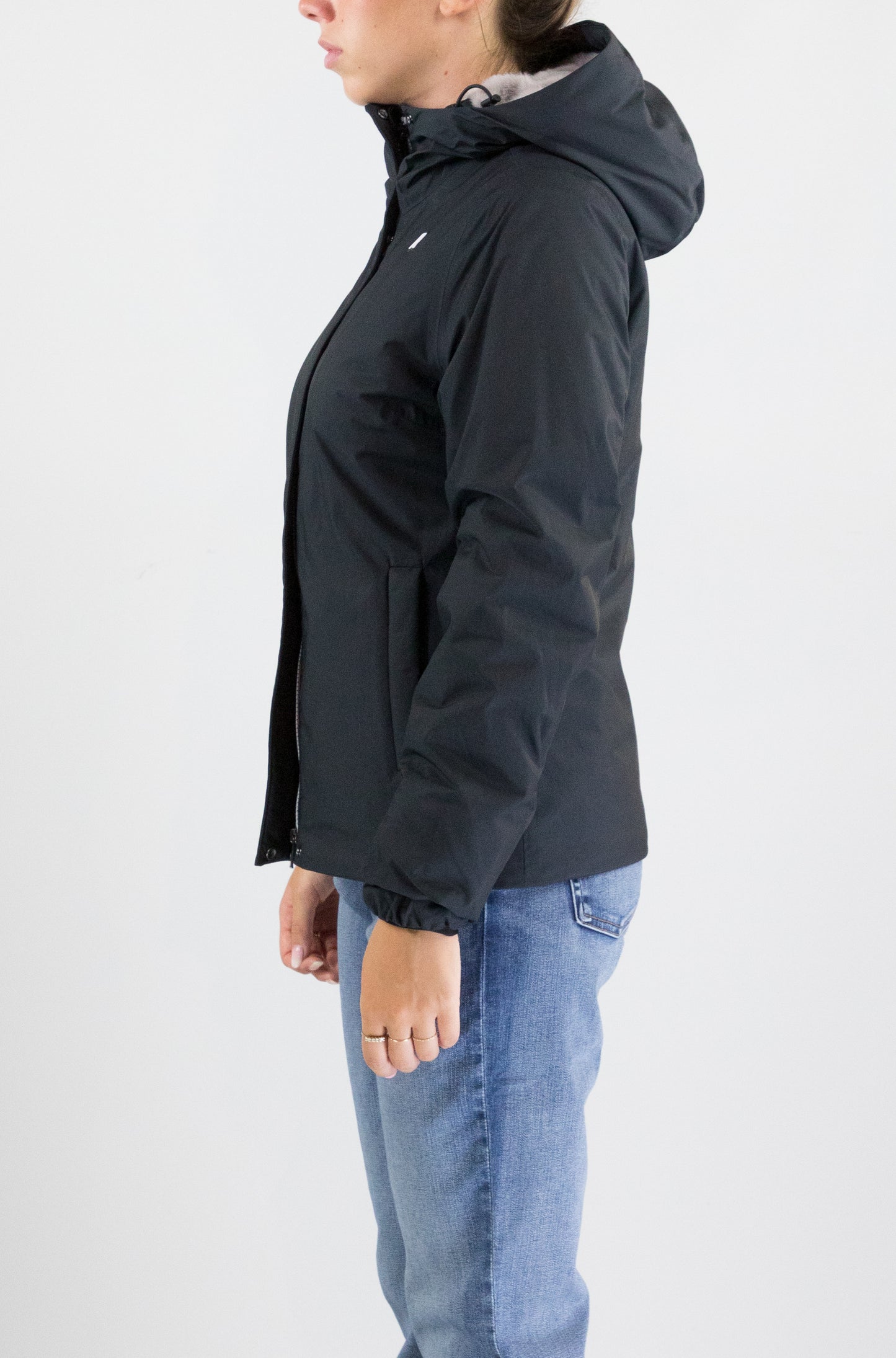 Giubbotto Kway Black Gray da Donna k81449w lil twill soft