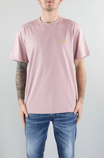T-Shirt Carhartt Wip Glassy Pink da Uomo i026391