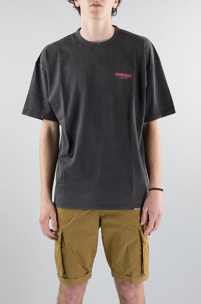 T-Shirt Represent Grey Pink da Uomo mt4007 455