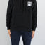 Felpa Obey Black da Uomo obey eyes icon hood fleece