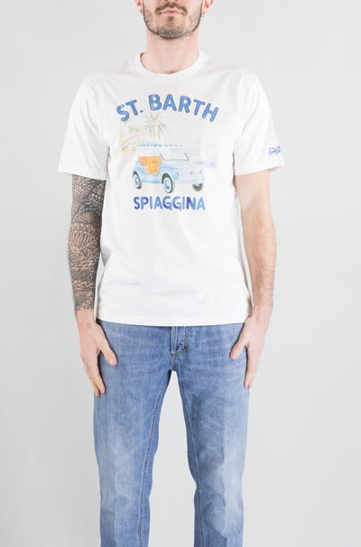 T-Shirt Mc2 Saint Barth 02648h Spiaggina da Uomo t-shirt man
