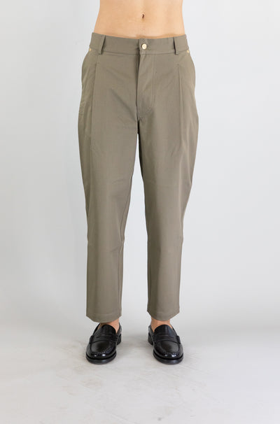 Pantalone Drole De Monsieur Taupe da Uomo cropped twill bp155 co214