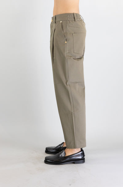 Pantalone Drole De Monsieur Taupe da Uomo cropped twill bp155 co214