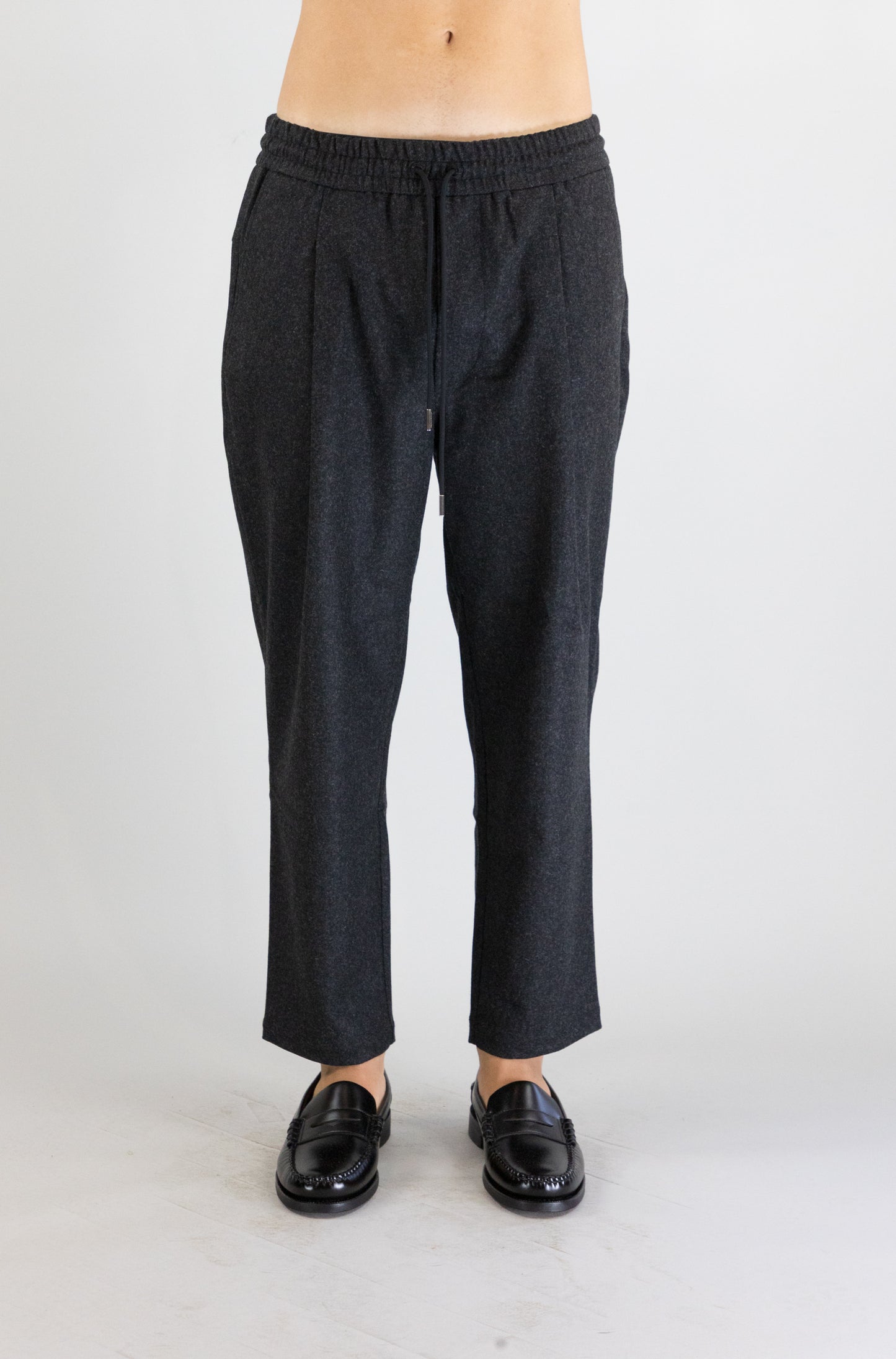 Pantalone Drole De Monsieur Dark Grey da Uomo cropped flanelle bp167 wv008
