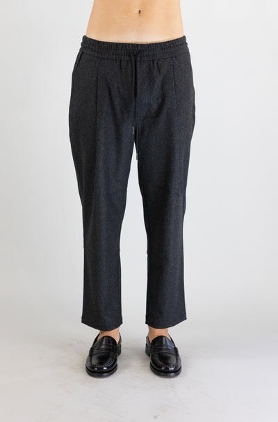 Pantalone Drole De Monsieur Dark Grey da Uomo cropped flanelle bp167 wv008