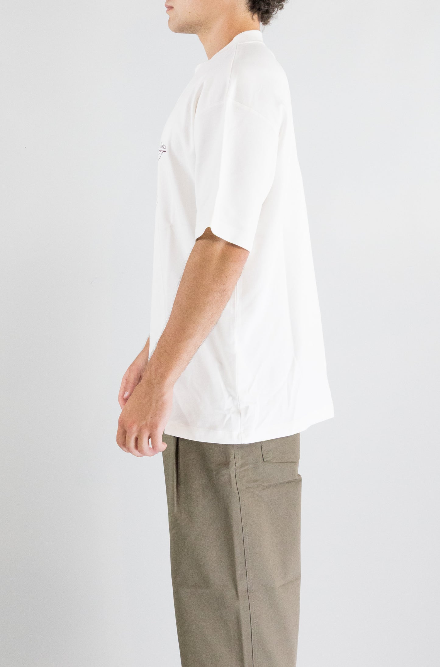 T-Shirt Drole De Monsieur White da Uomo room service ts265