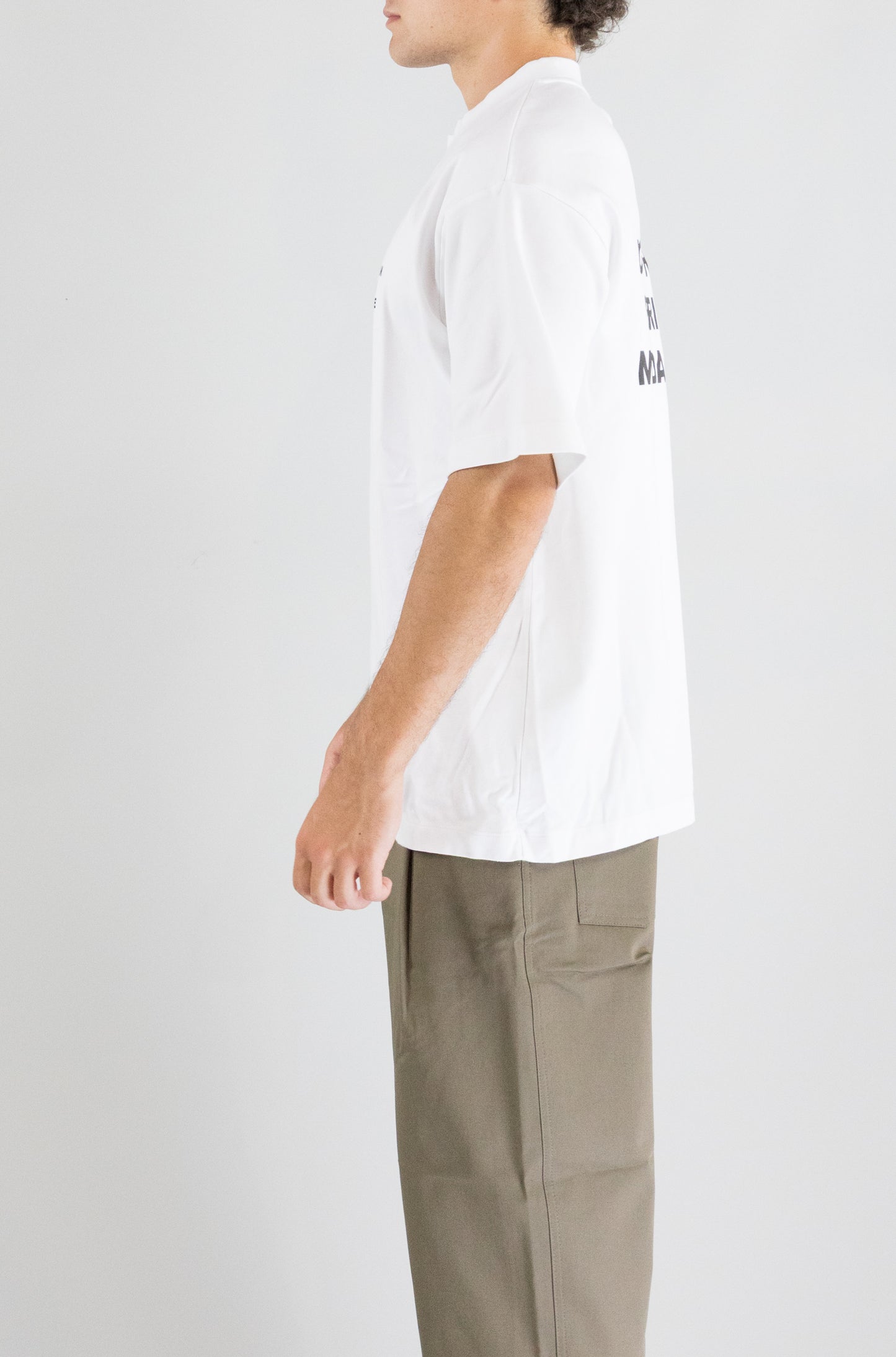 T-Shirt Drole De Monsieur White da Uomo t-shirt slogan jt183