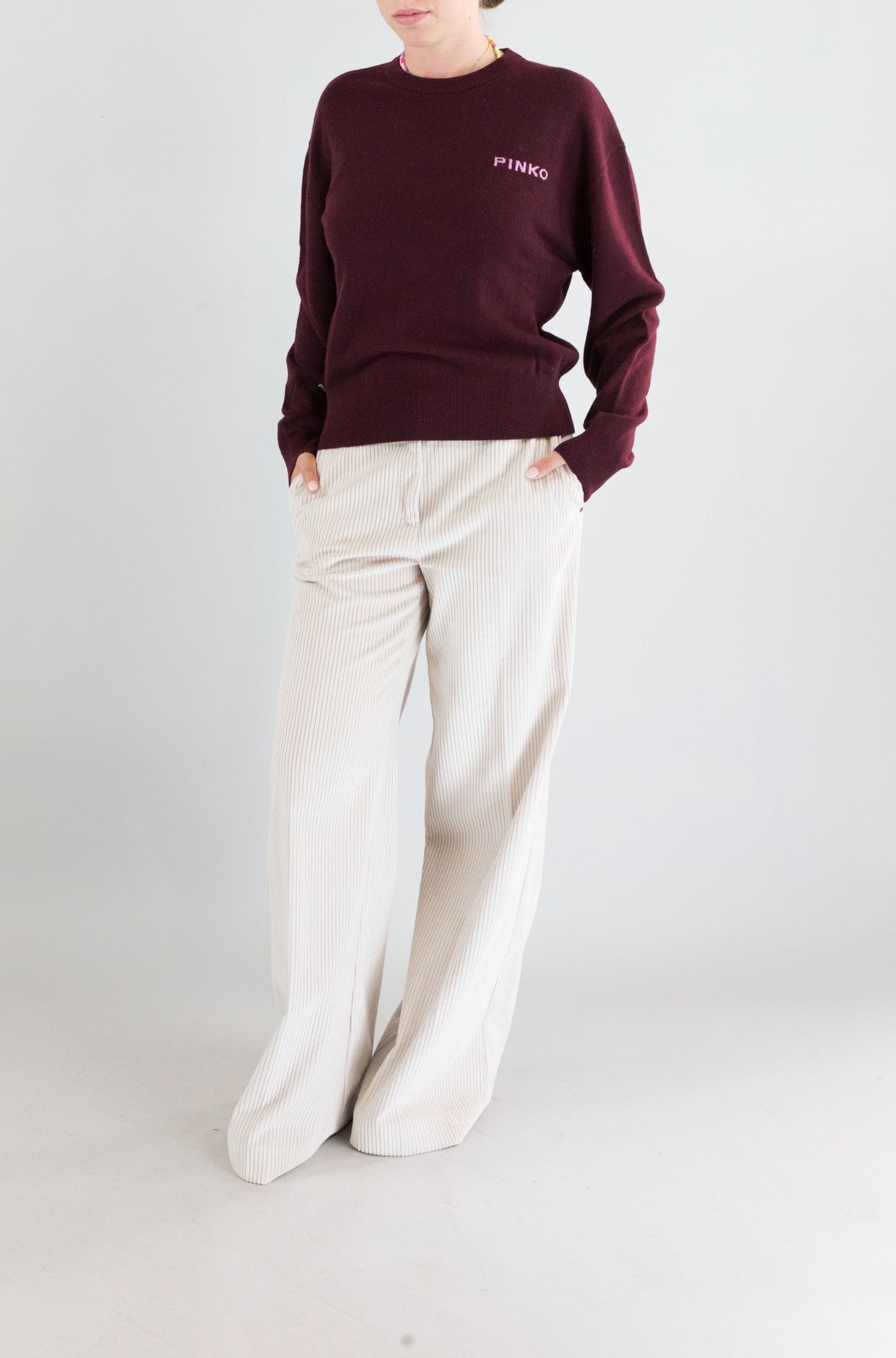 Maglia Pinko Vino Rosa da Donna martinica