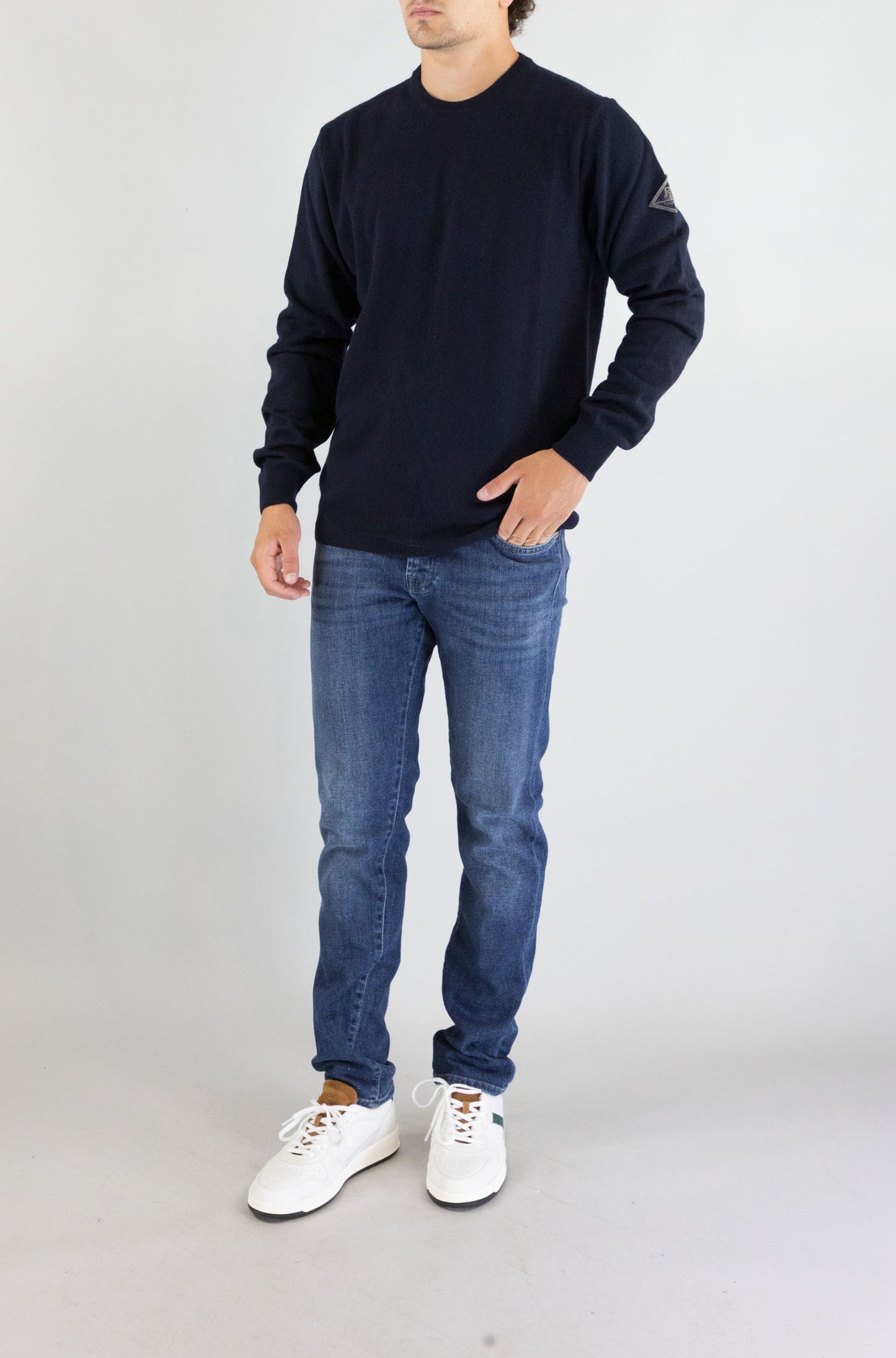 Felpa Roy Roger’S Blue Navy da Uomo rru502cc53xxxx cc048
