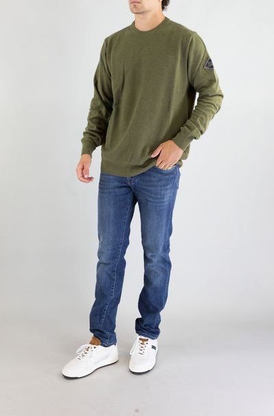 Felpa Roy Roger’S Army Green da Uomo rru502cn04xxxx cc085