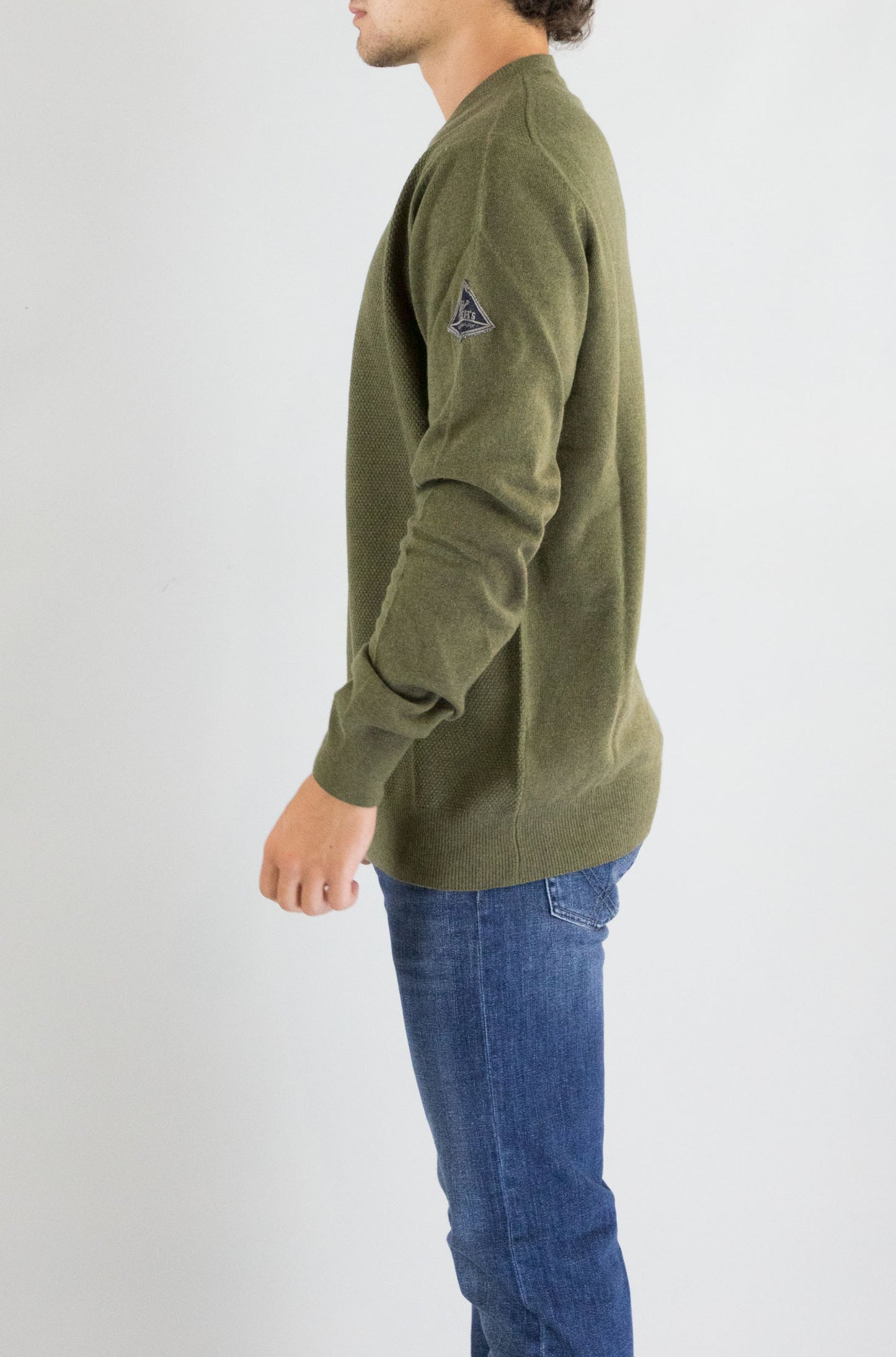 Felpa Roy Roger’S Army Green da Uomo rru502cn04xxxx cc085