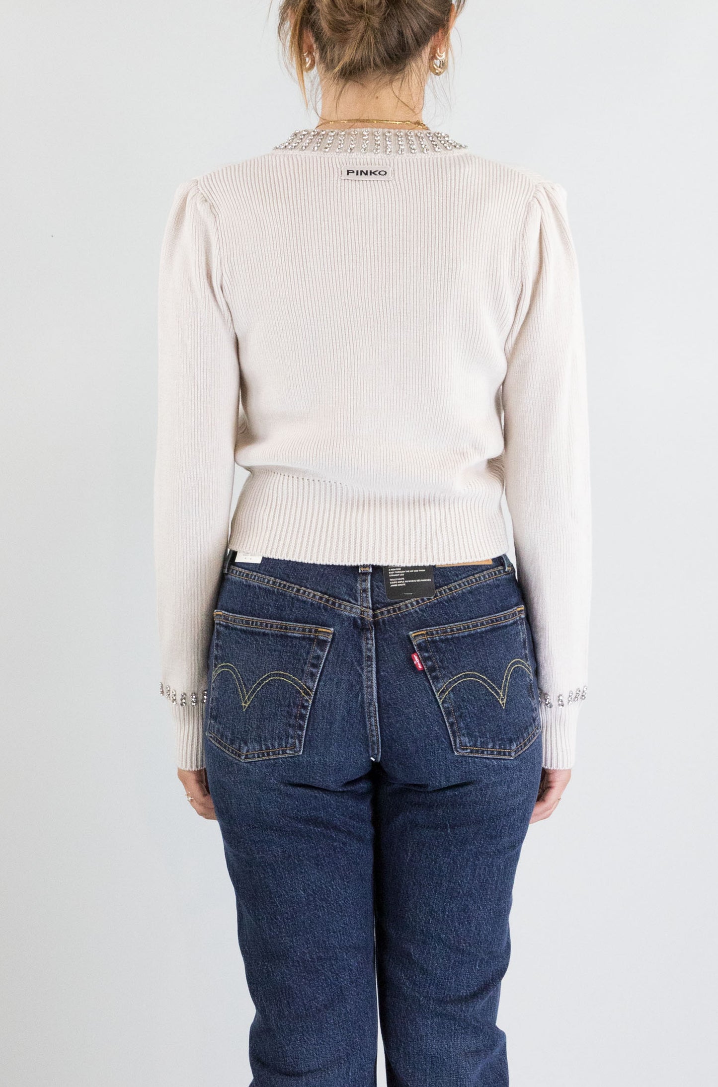 Maglia Pinko Grigio da Donna spezzino