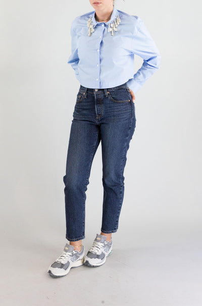 Camicia Pinko Celeste da Donna caffellatte