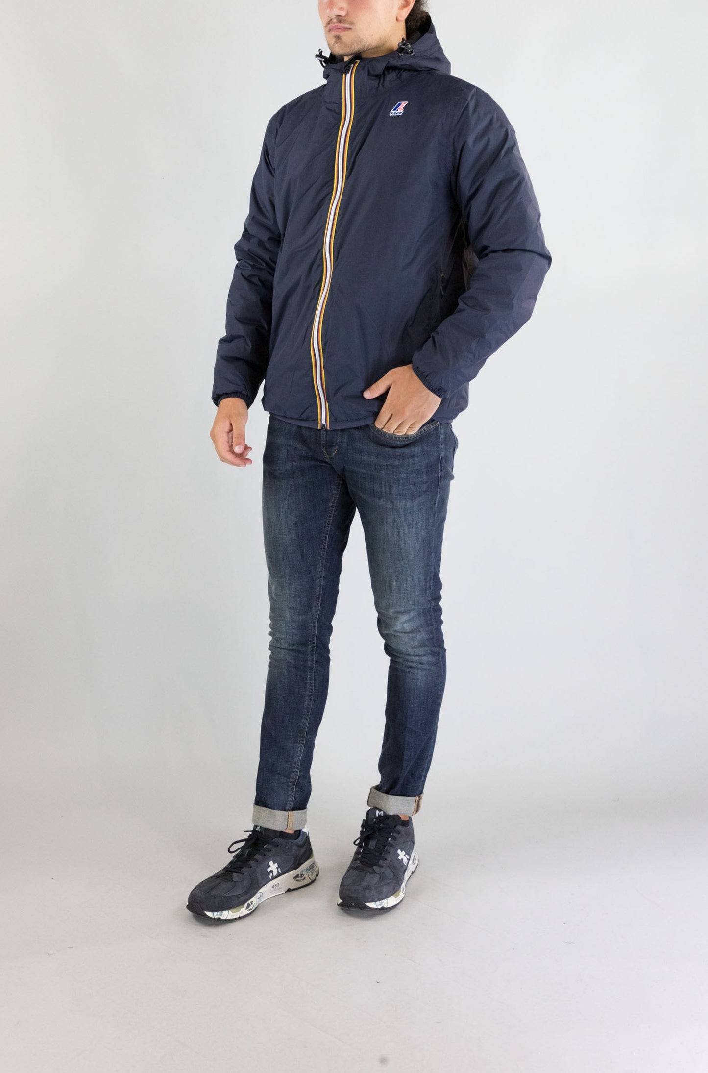 Giubbotto Kway K89 Blue Depth da Uomo k61273w le vrai