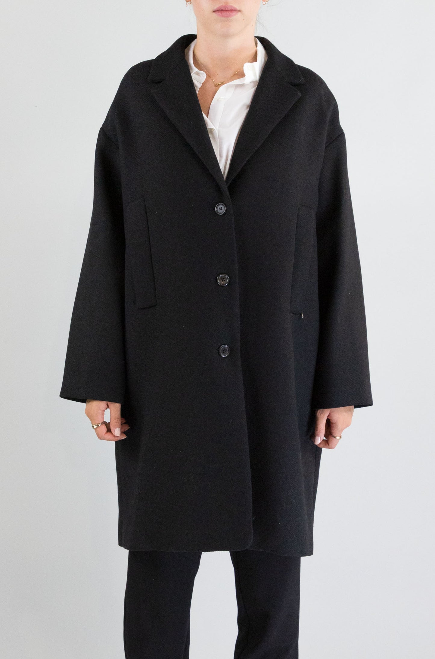 Cappotto Ottod’Ame Nero da Donna dj0014