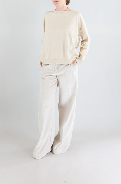 Felpa Ottod’Ame Ecru da Donna dk9207