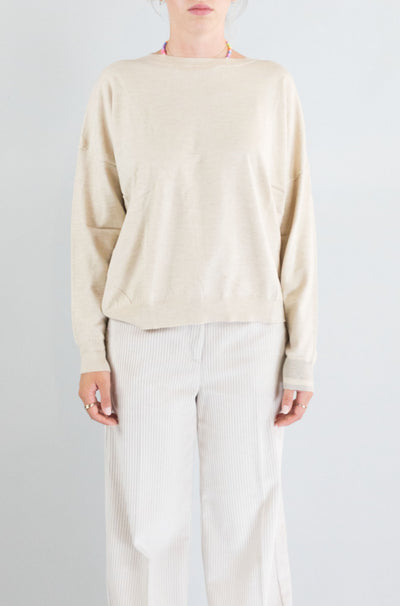 Felpa Ottod’Ame Ecru da Donna dk9207