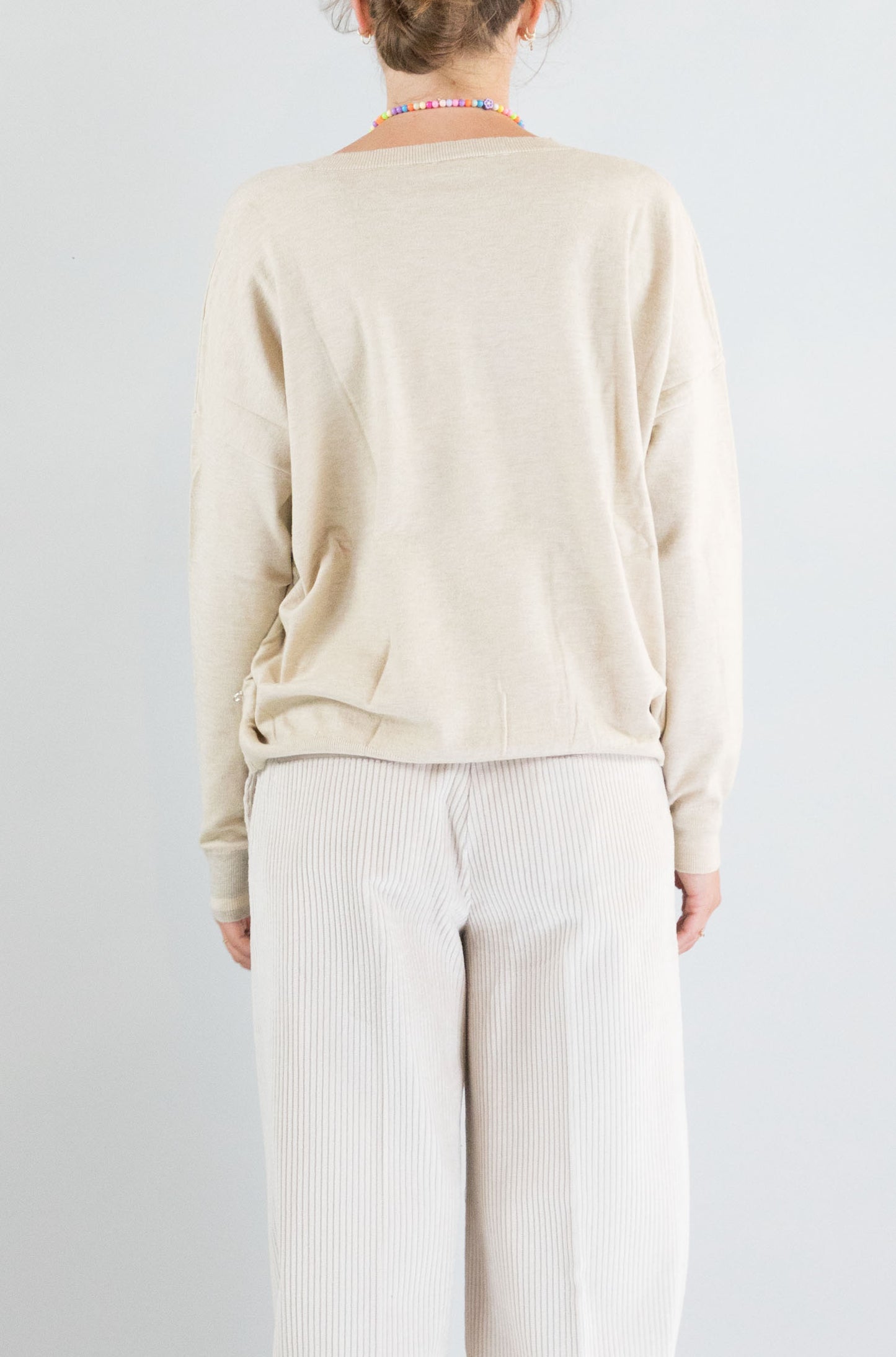 Felpa Ottod’Ame Ecru da Donna dk9207