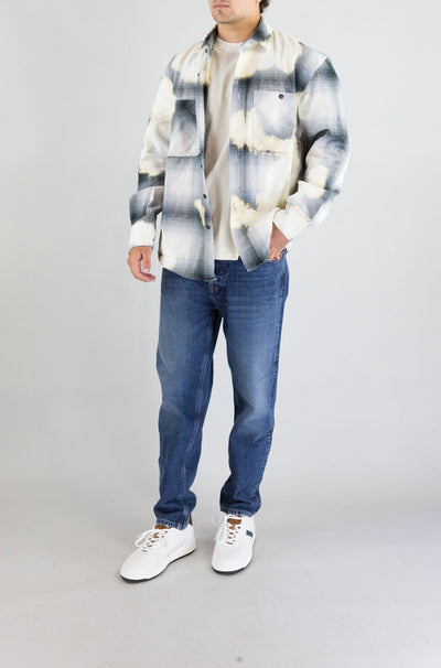Camicia Amish Check Bleach da Uomo amu101cn380102