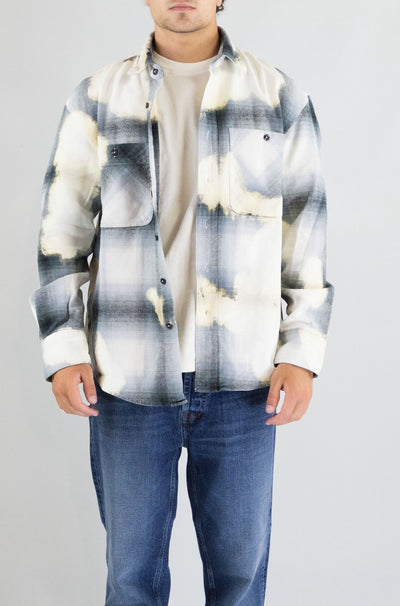Camicia Amish Check Bleach da Uomo amu101cn380102