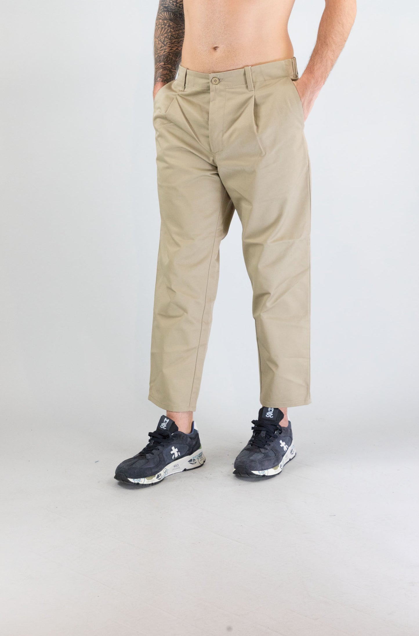 Pantalone Universal Overall Beige da Uomo pt05 uniov