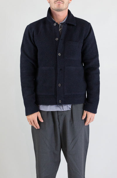 Felpa Universal Work Navy da Uomo 00021 wool fleece uniform jacket