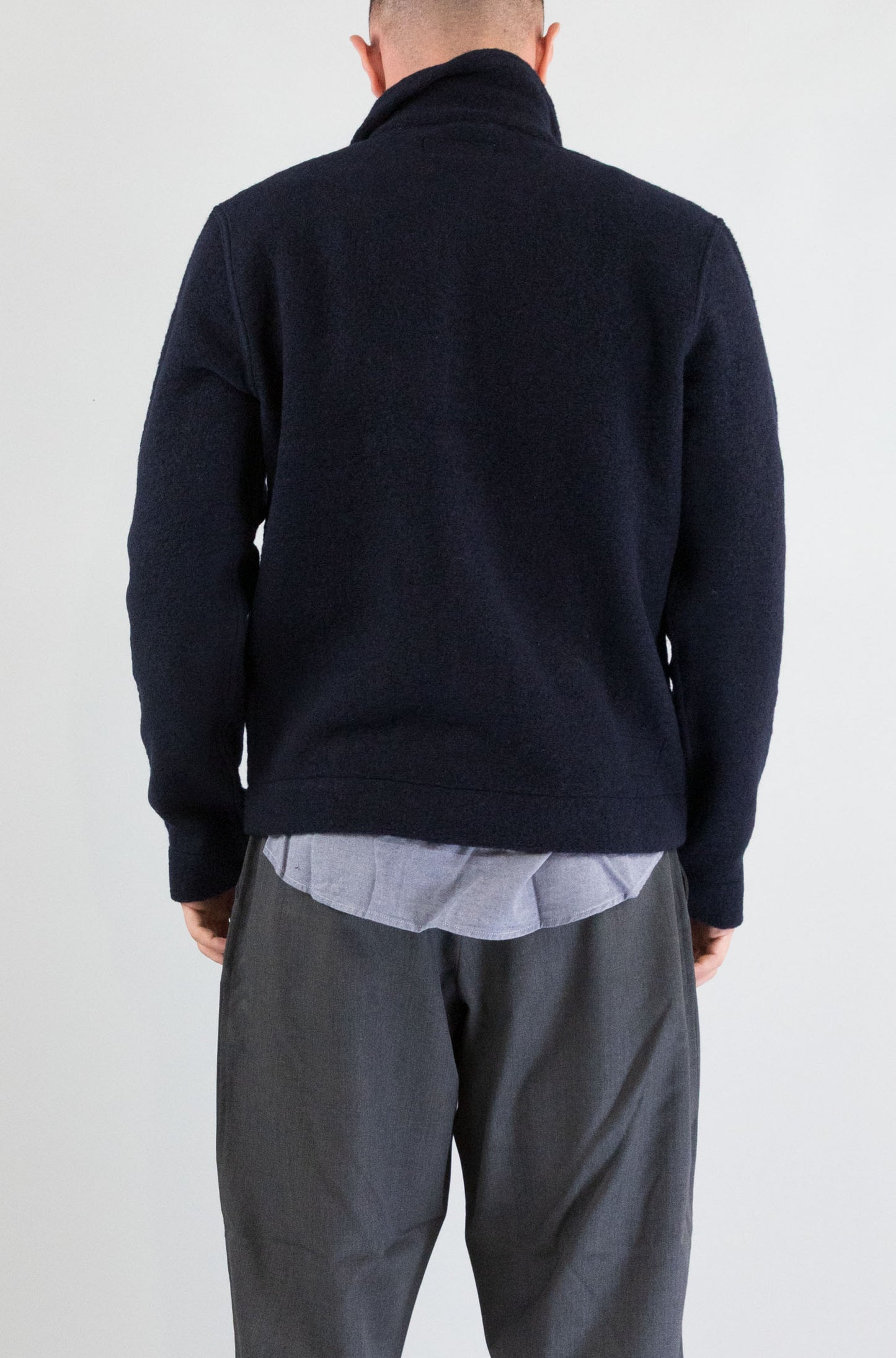 Felpa Universal Work Navy da Uomo 00021 wool fleece uniform jacket