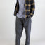 Camicia Universal Work Navy da Uomo 33172 canyon check zip shirt