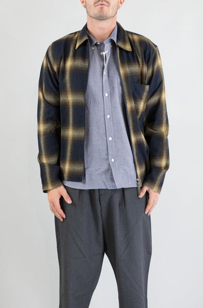 Camicia Universal Work Navy da Uomo 33172 canyon check zip shirt