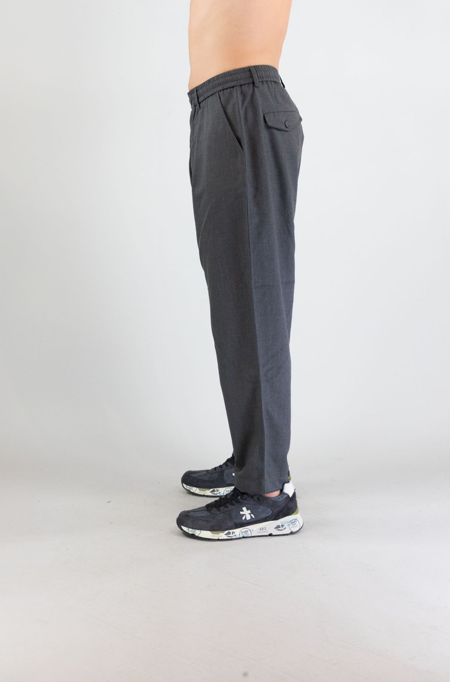 Pantalone Universal Work Charcol da Uomo 33193 travel suiting pleated track pant