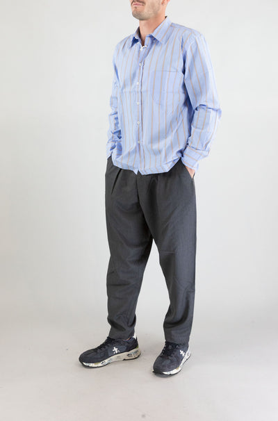 Camicia Universal Work Blue da Uomo 33556 pop stripe four lazy day shirt