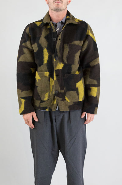 Giubbotto Universal Work Camo da Uomo 33607 swede camo fleece field jacket