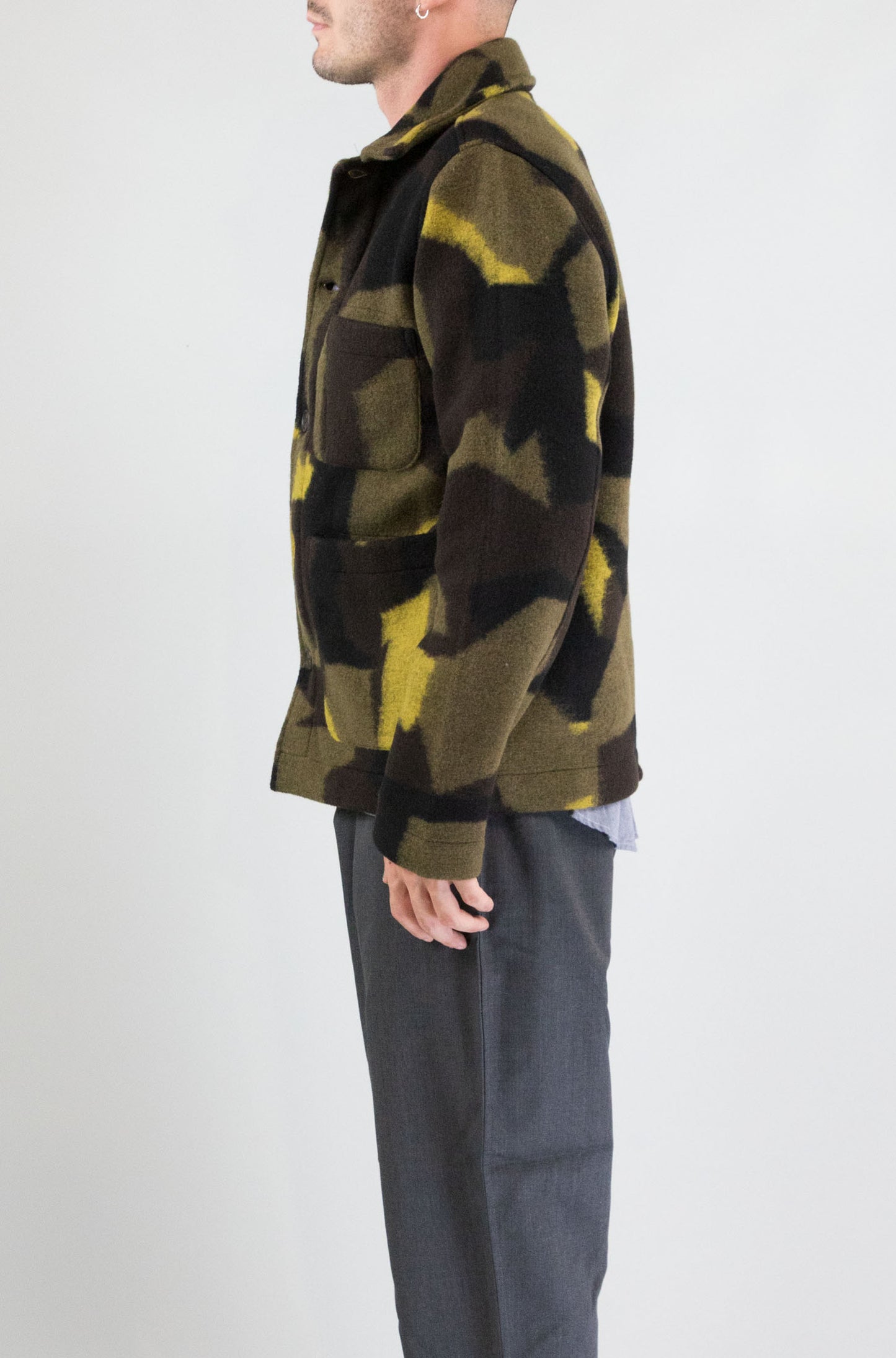 Giubbotto Universal Work Camo da Uomo 33607 swede camo fleece field jacket