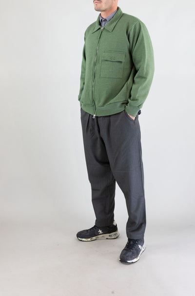 Felpa Universal Work Green da Uomo 33610 rec cot blend jersey tyler jacket