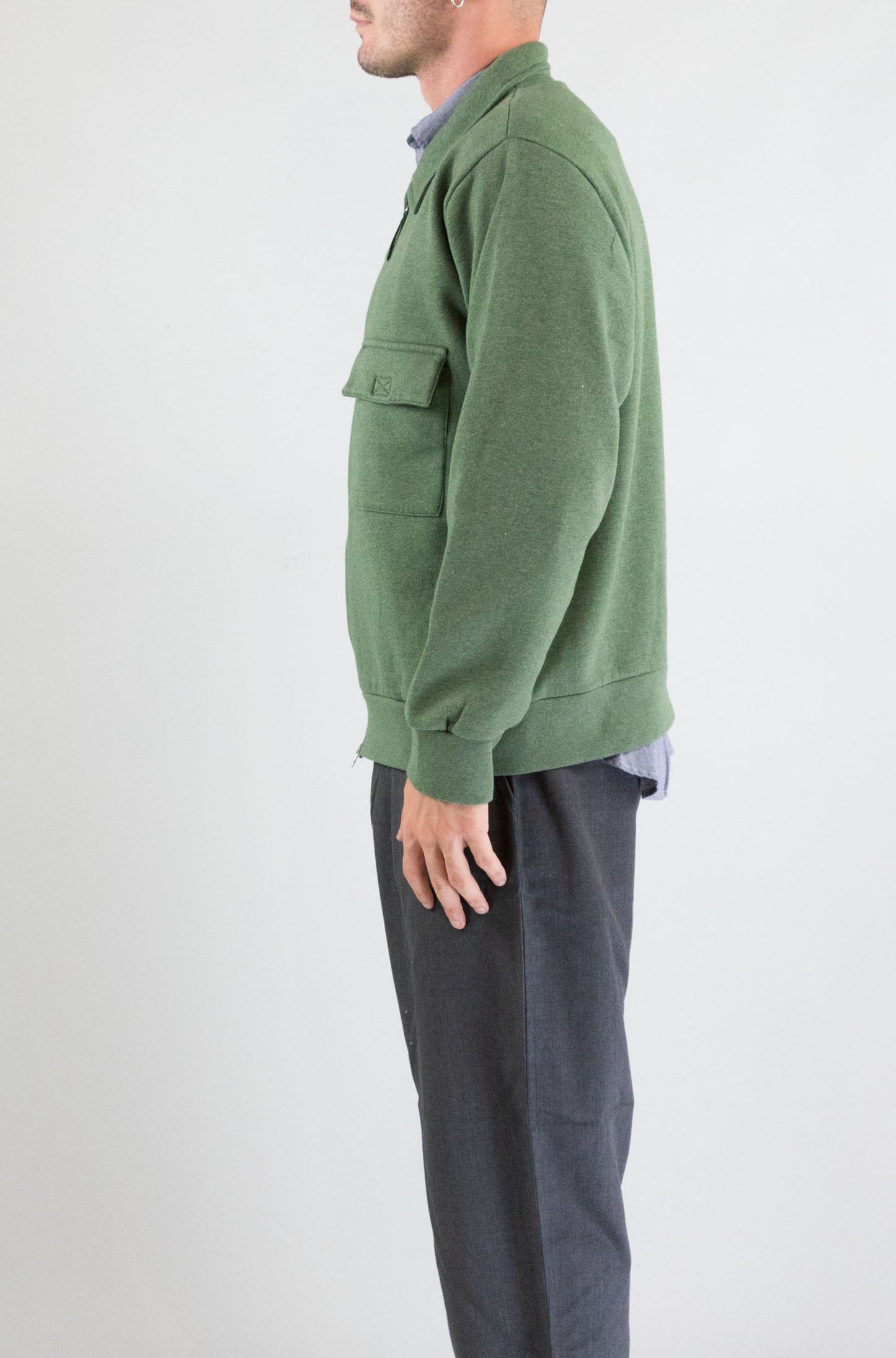 Felpa Universal Work Green da Uomo 33610 rec cot blend jersey tyler jacket
