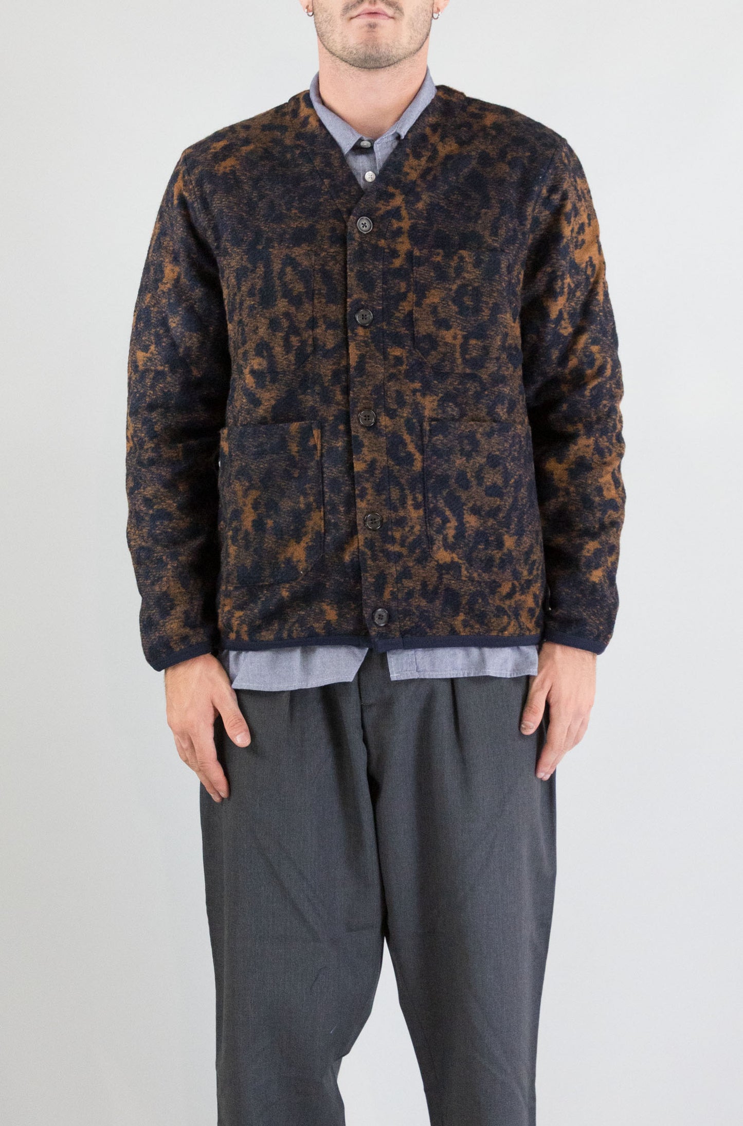 Maglia Universal Work Dark Navy Brown da Uomo 33722 night leopard