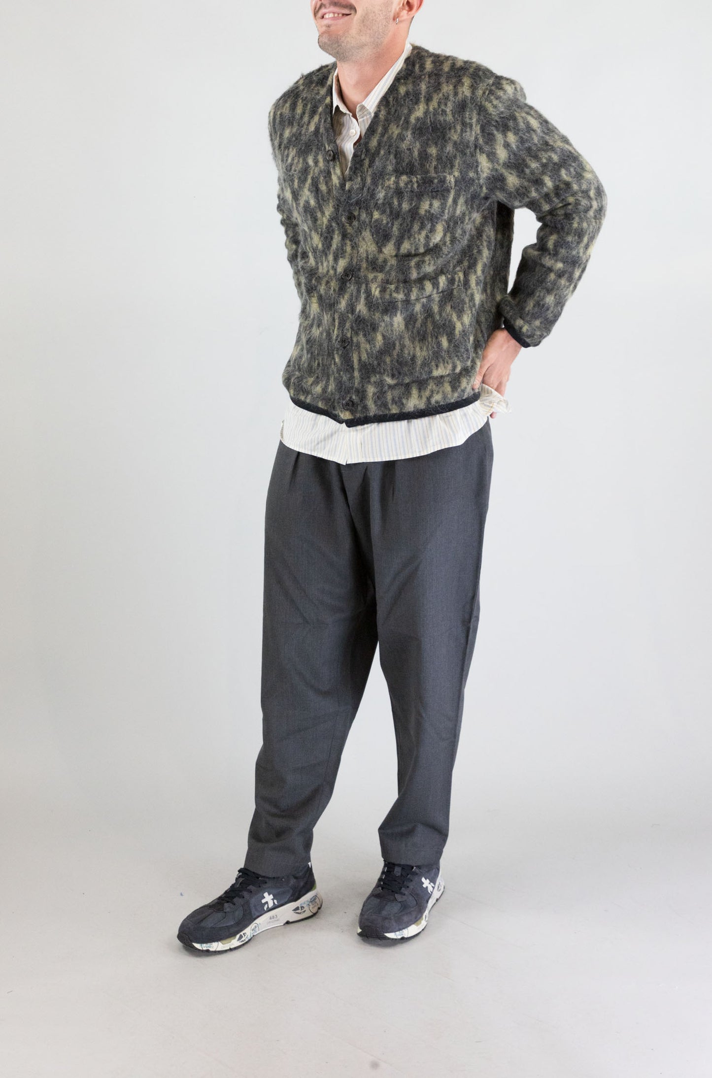 Maglia Universal Work Charcoal da Uomo 33728 dolce fleece