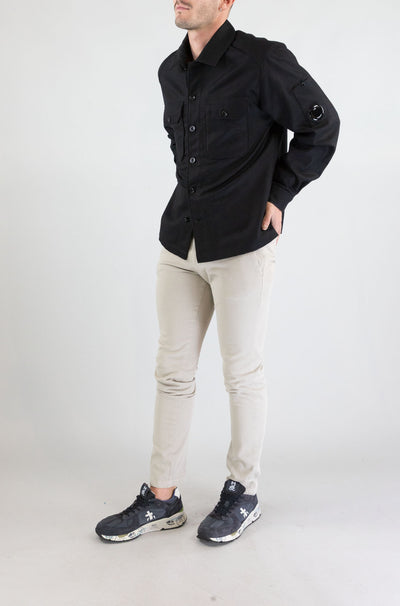 Camicia Cp Company Black da Uomo 19cmos271a110498a